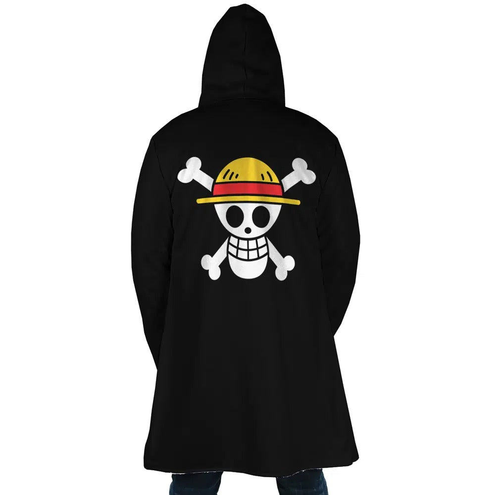 One Piece Straw Hat Jolly Roger Anime Hoodie Coat | Dream Cloak