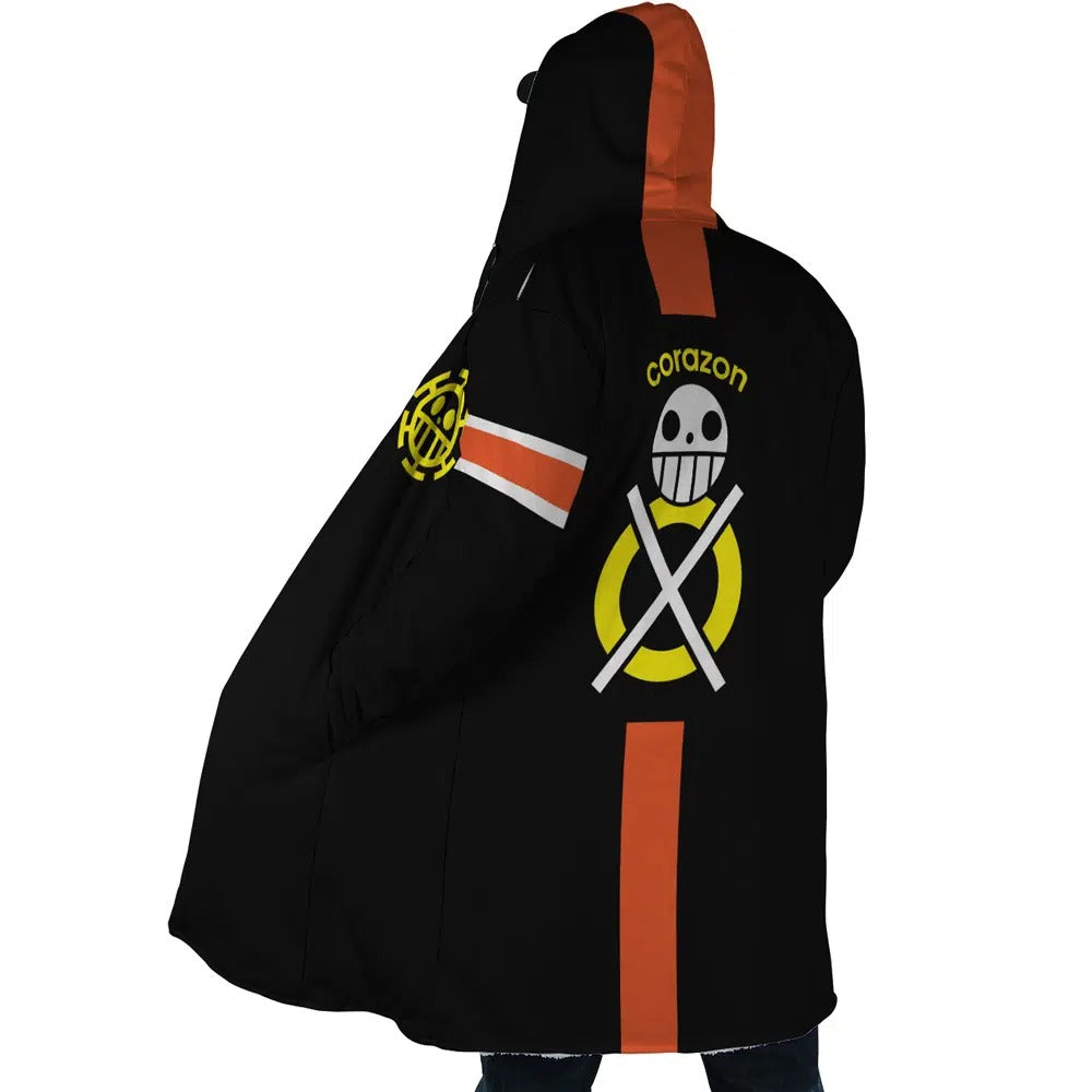 One Piece Trafalgar D. Water Law Timeskip Dressrosa Anime Hoodie Coat | Dream Cloak