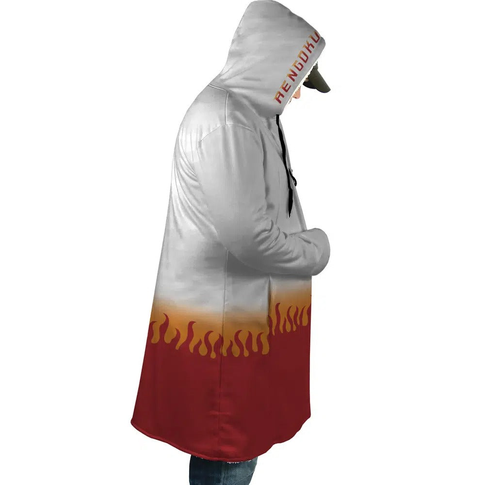 Demon Slayer Kyojuro Rengoku Flame Hashira Anime Hoodie Coat | Dream Cloak