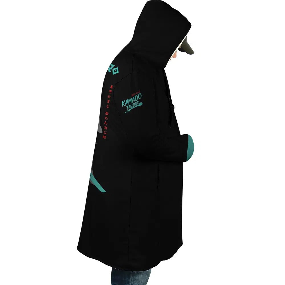 Demon Slayer Tanjiro Kamado Samurai Anime Hoodie Coat | Dream Cloak