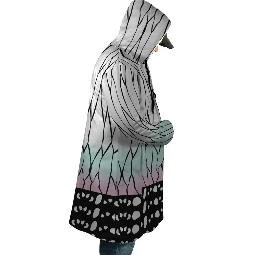 Demon Slayer Shinobu Kocho Anime Hoodie Coat | Dream Cloak - ANIME FIBER