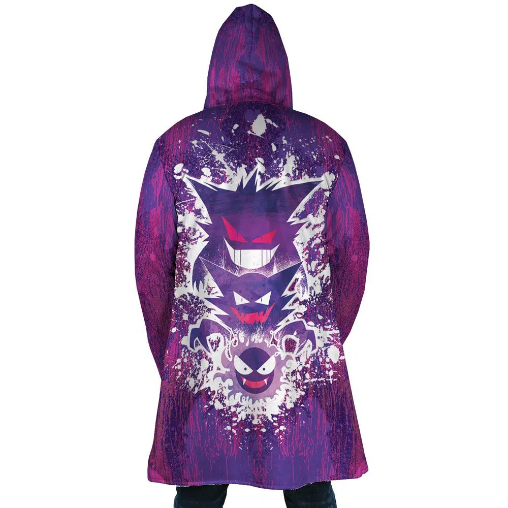 Pokemon Gastly Haunter Gengar Anime Hoodie Coat | Dream Cloak