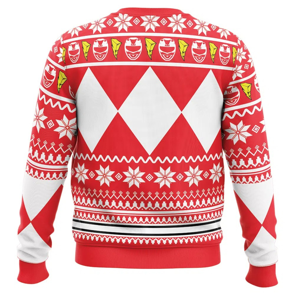 Power Rangers Mighty Morphin Red Ranger Weihnachts-Sweatshirt