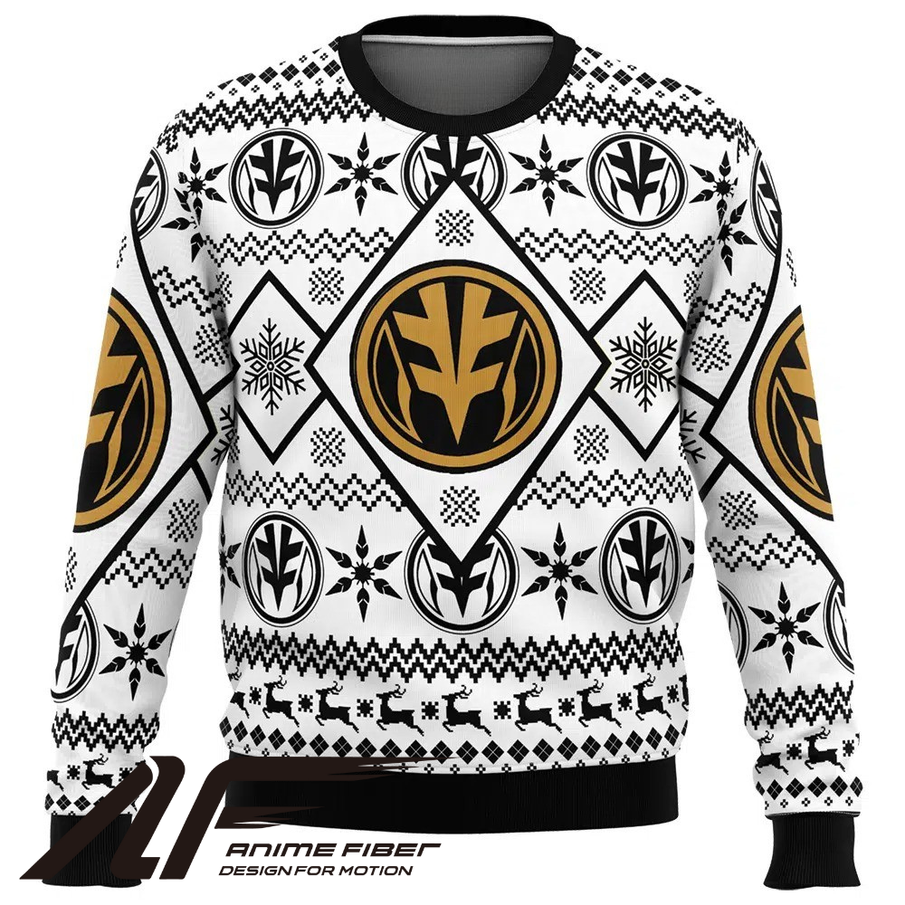 Power Rangers White Ranger Christmas Sweatshirt