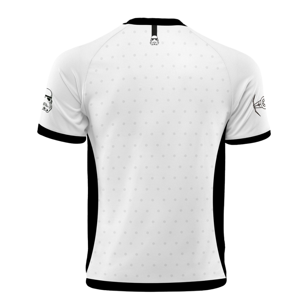 Back view of anime-inspired soccer jersey by Anime Fiber.