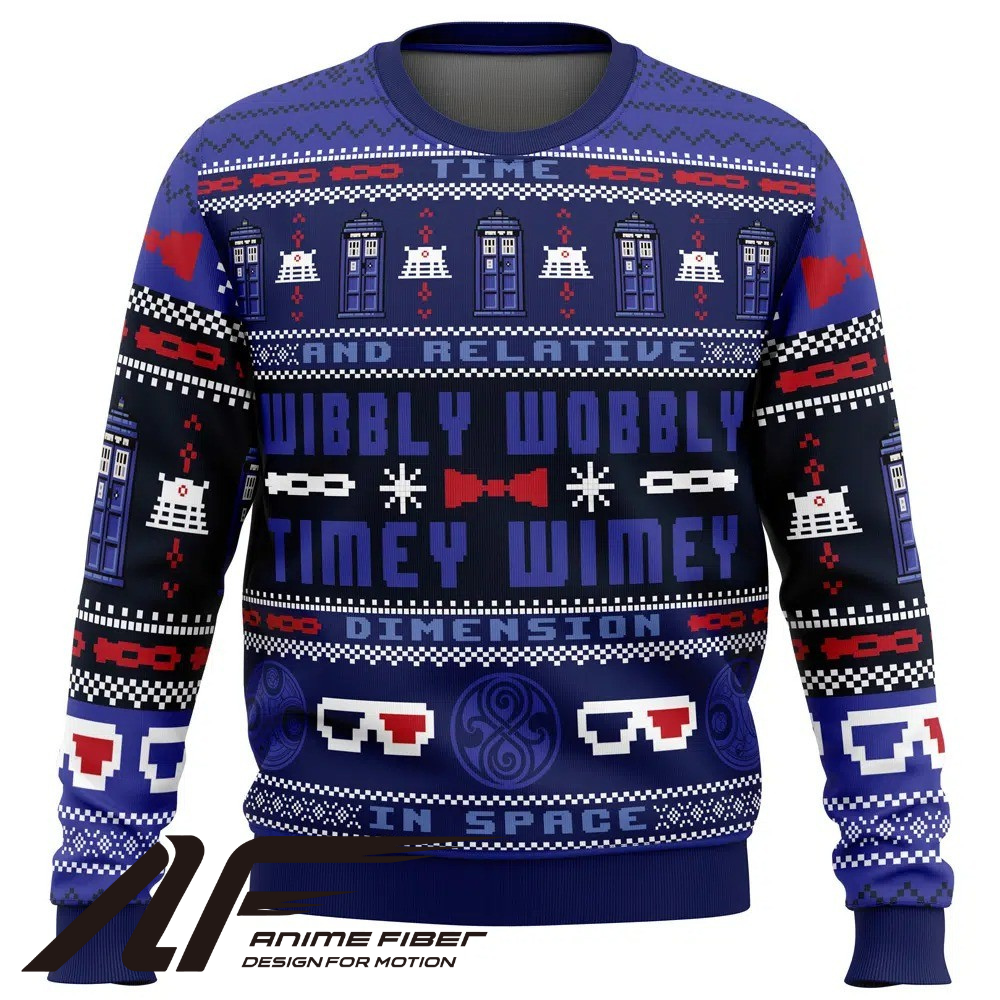 Doctor Who Timey Wimey Christmas Sweatshirt