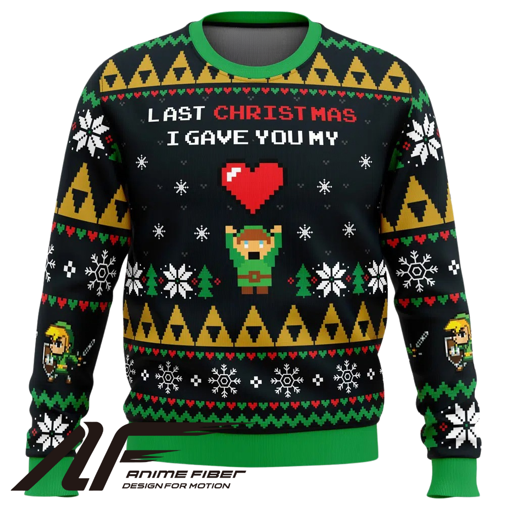 Zelda Link To My Heart Christmas Sweatshirt