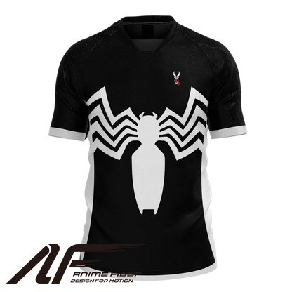 Front view of anime-inspired soccer jersey from Anime Fiber.
