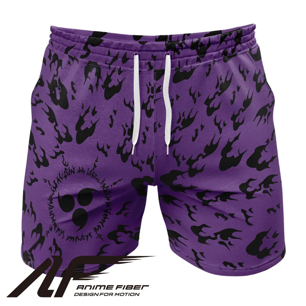 Naruto Shippuden Curse Mark V2 Gym Shorts