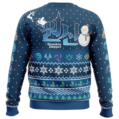 Genshin Impact Happy Holidays Christmas Sweatshirt