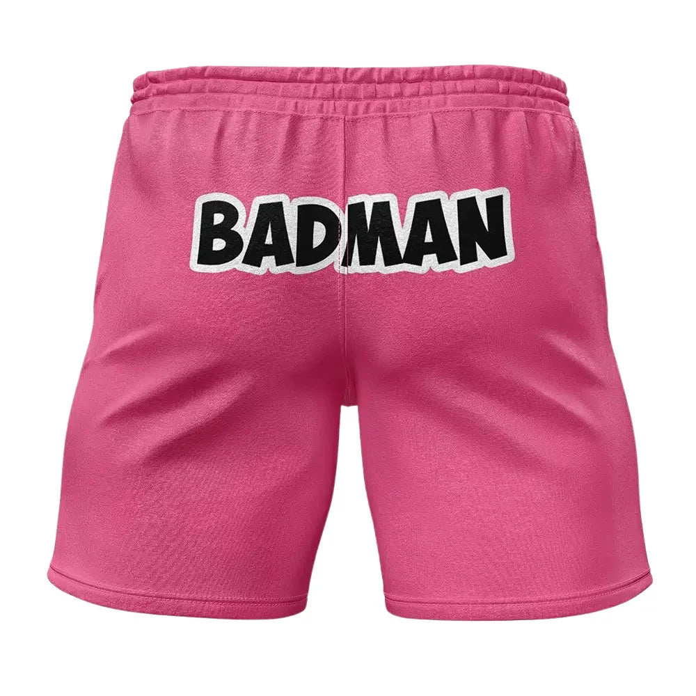 Dragon Ball Z Pink Badman Vegeta Gym Shorts