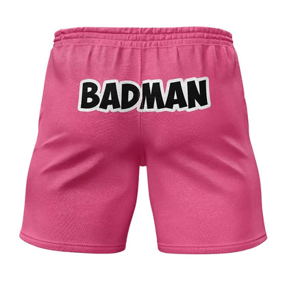 Dragon Ball Z Pink Badman Vegeta Gym Shorts