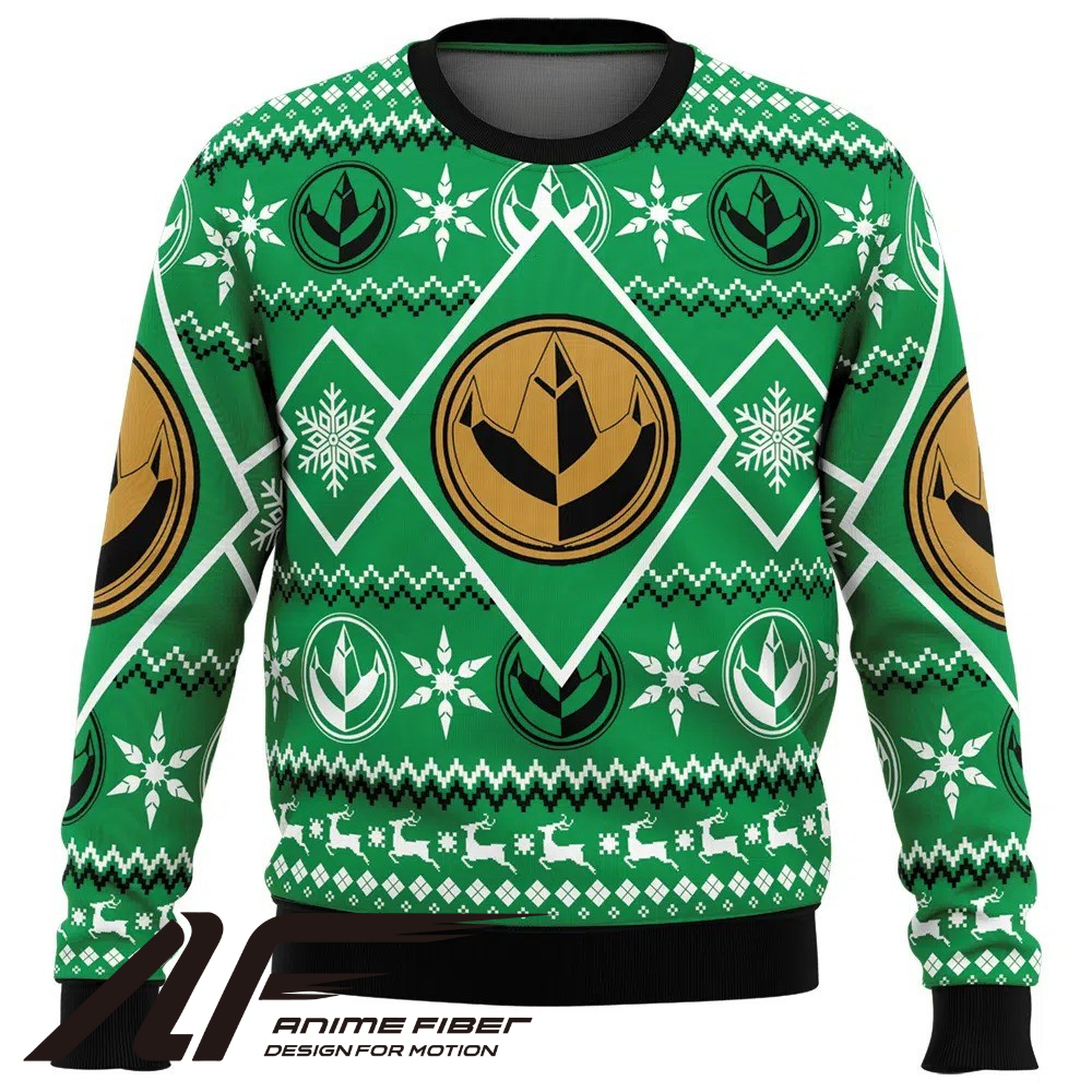 Power Rangers Green Ranger Christmas Sweatshirt