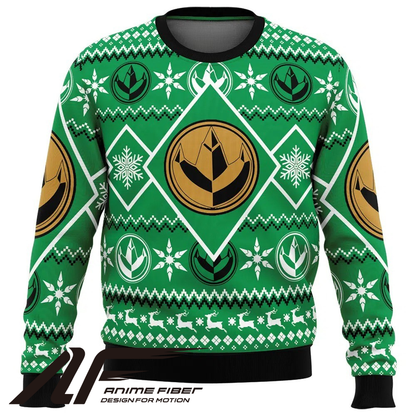 Power Rangers Green Ranger Christmas Sweatshirt