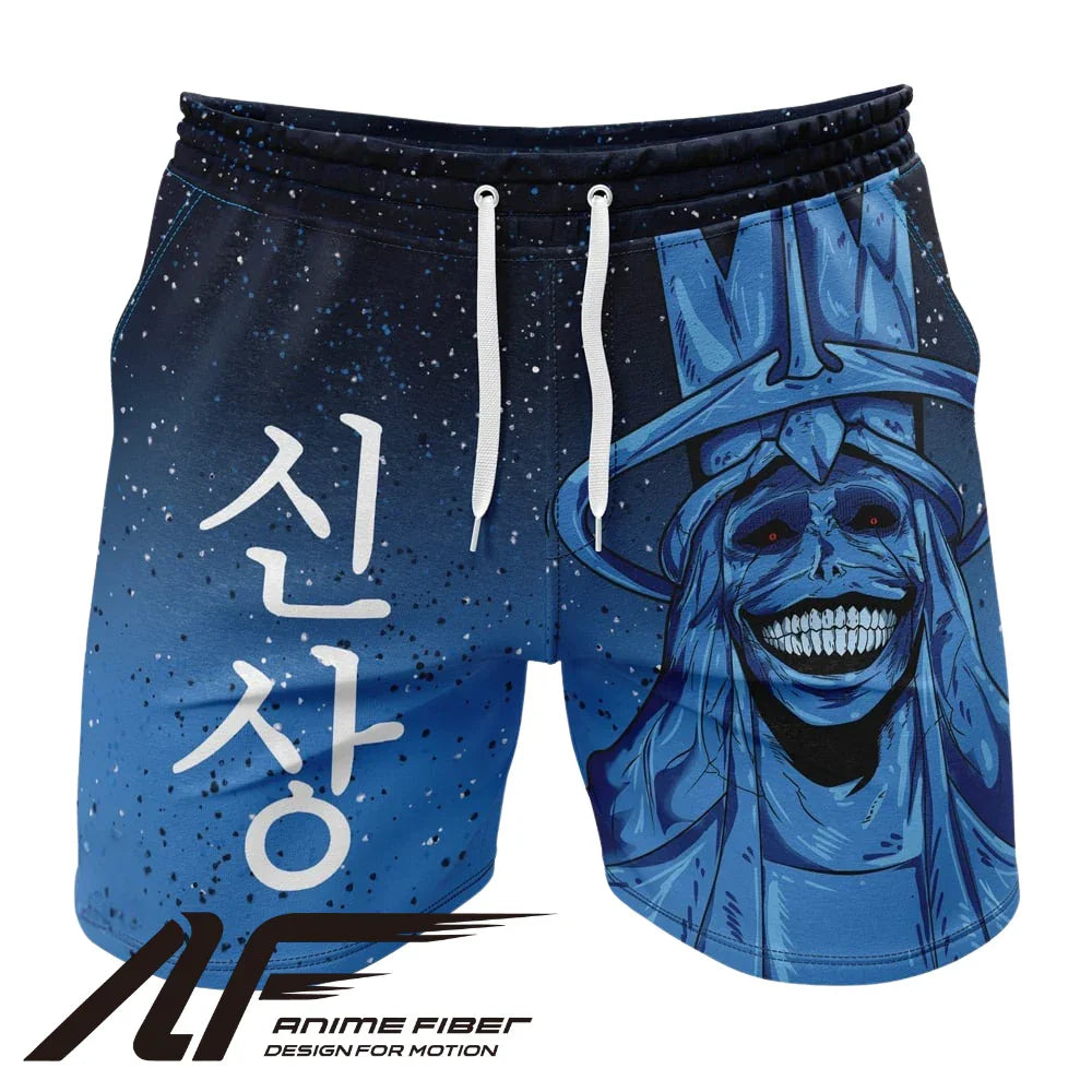 Solo Leveling Statue of God Gym Shorts