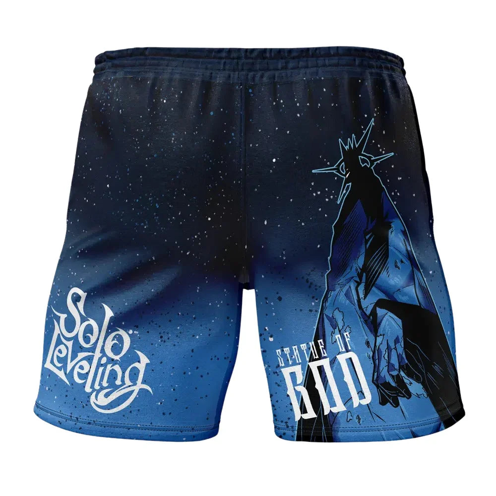 Solo Leveling Statue of God Gym Shorts