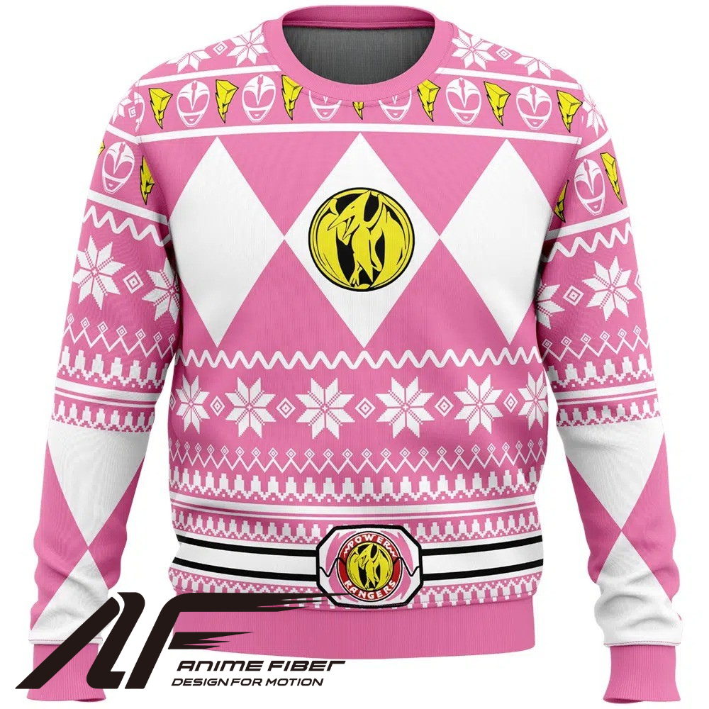 Power Rangers Pink Ranger Christmas Sweatshirt