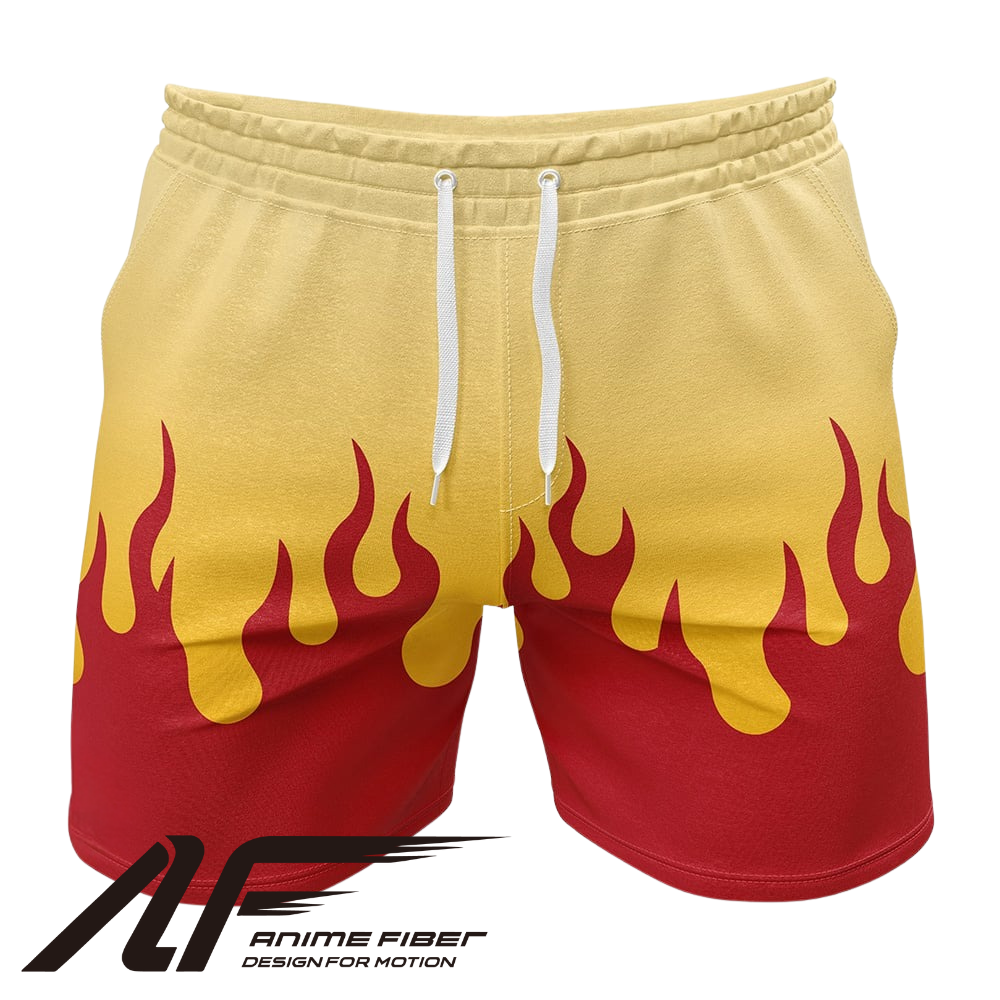 Demon Slayer Kyojuro Rengoku V2 Gym Shorts