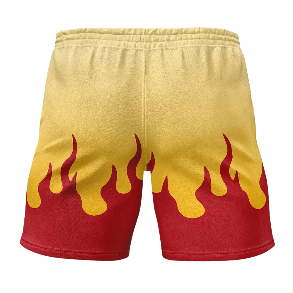 Demon Slayer Kyojuro Rengoku V2 Gym Shorts