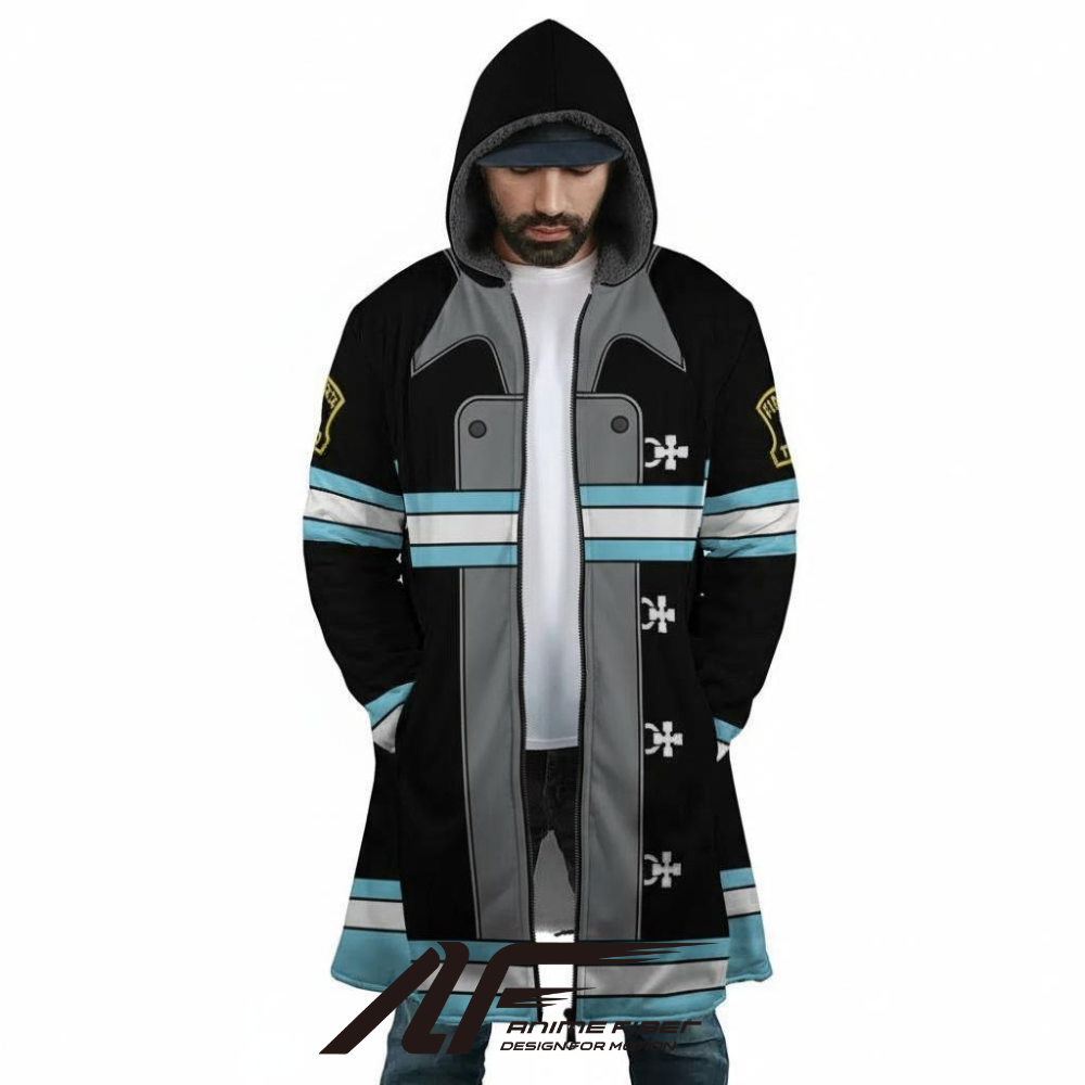 Fire Force Company 8 Anime Hoodie Coat | Dream Cloak