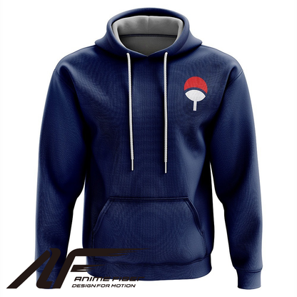Naruto Shippuden Uchiha Clan Symbol Hoodie - ANIME FIBER