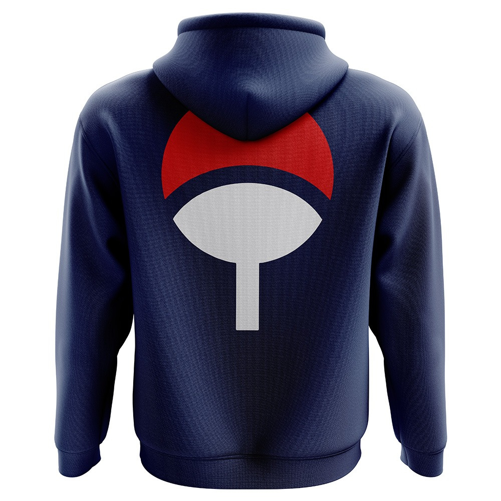 Naruto Shippuden Uchiha Clan Symbol Hoodie - ANIME FIBER