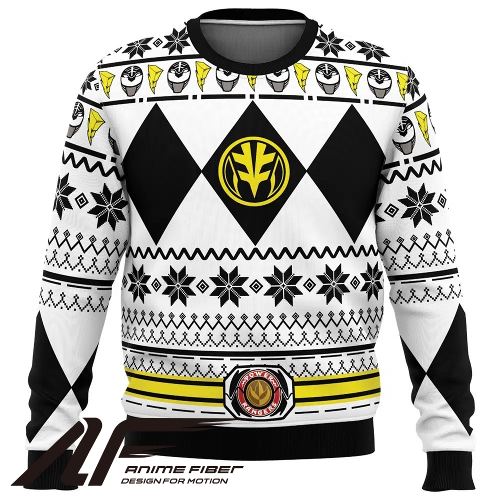 Power Rangers White Ranger Christmas Sweatshirt