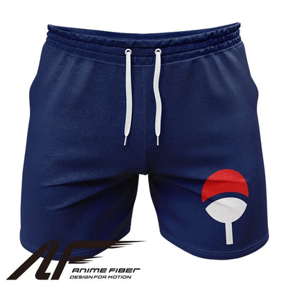 Naruto Shippuden Uchiha Symbol Gym Shorts