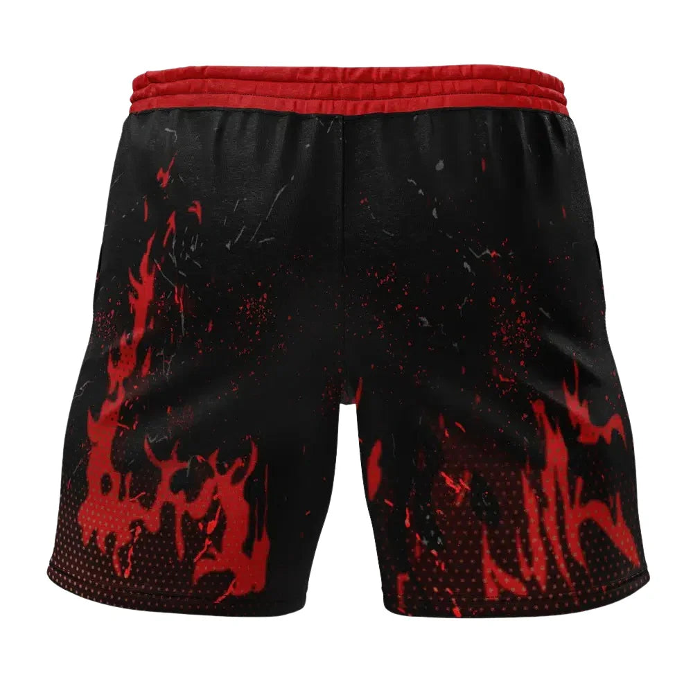 Naruto Akatsuki Red Cloud Pride Gym Shorts