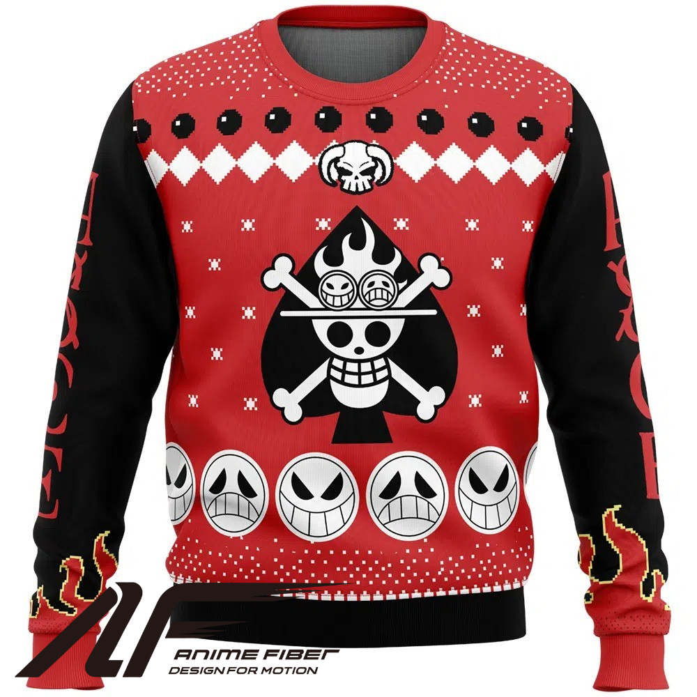 One Piece Portgas D. Ace Christmas Sweatshirt