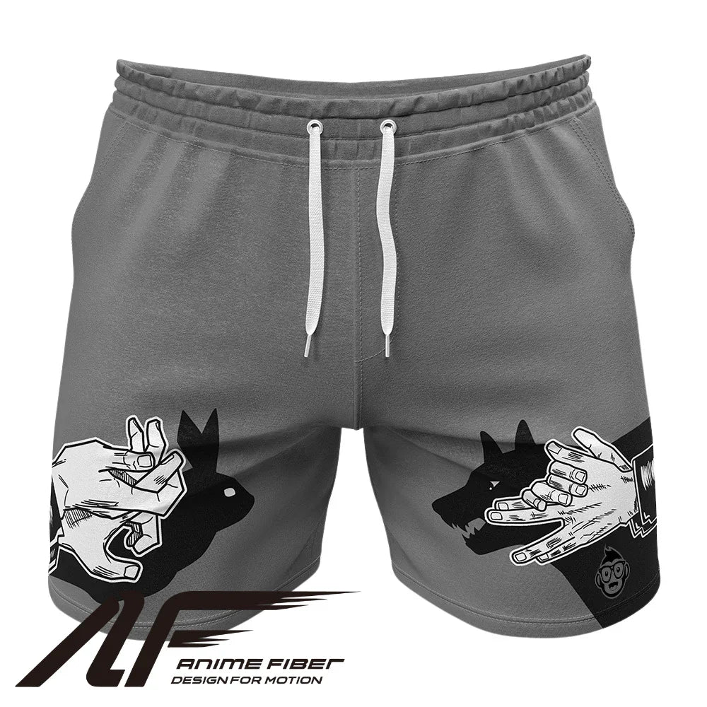 Jujutsu Kaisen Megumi Fushiguro Hand Signs Gym Shorts