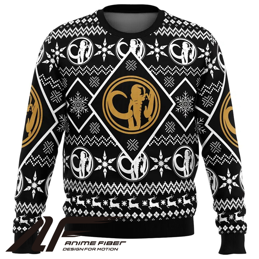 Power Rangers Black Ranger Christmas Sweatshirt