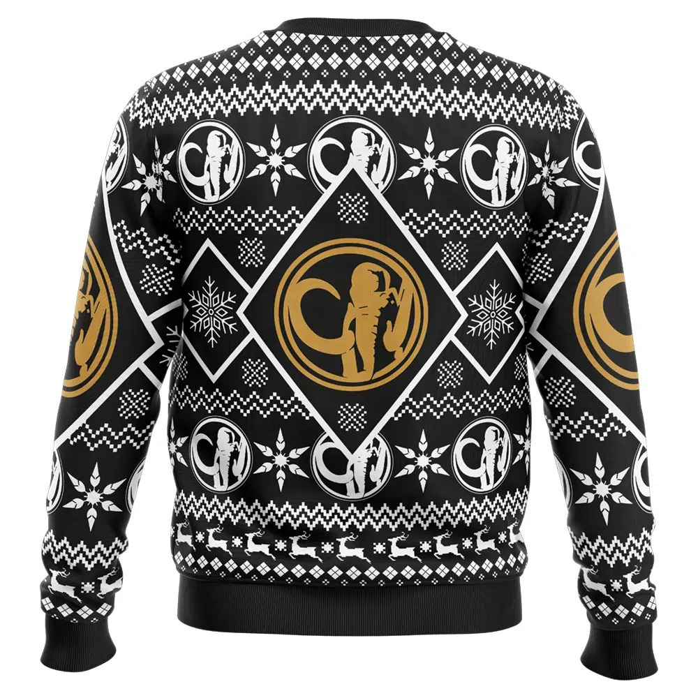 Power Rangers Black Ranger Christmas Sweatshirt
