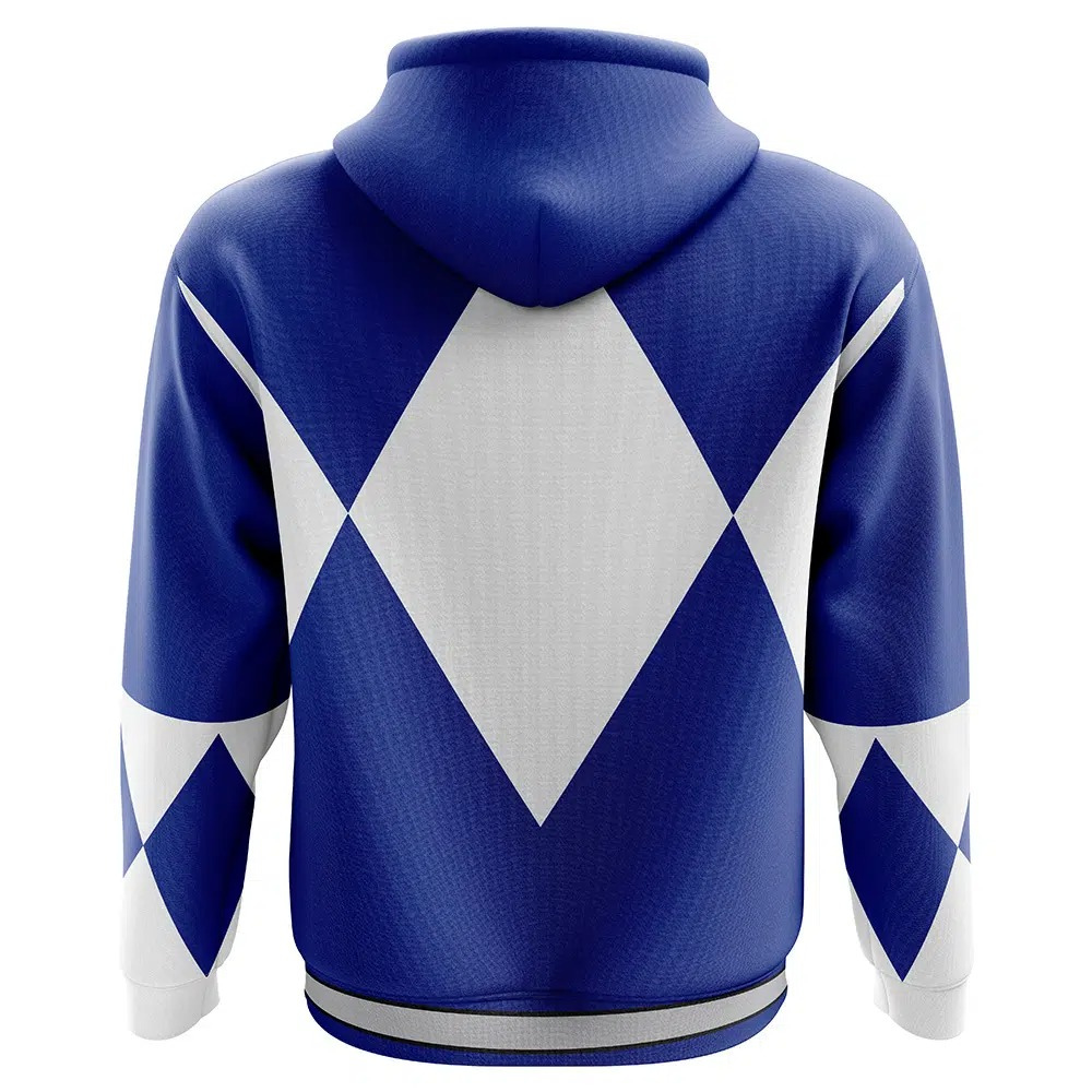 Power Rangers Blue Ranger Mighty Morphin Hoodie - ANIME FIBER