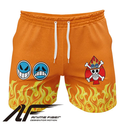 One Piece Portgas D. Ace Gym Shorts