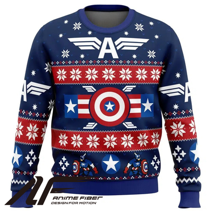 Marvel Captain America Winter Soldier Christmas Sweatshirt
