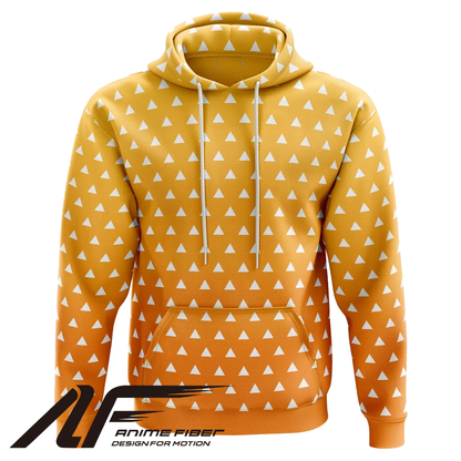 Demon Slayer Zenitsu Agatsuma Hoodie - ANIME FIBER