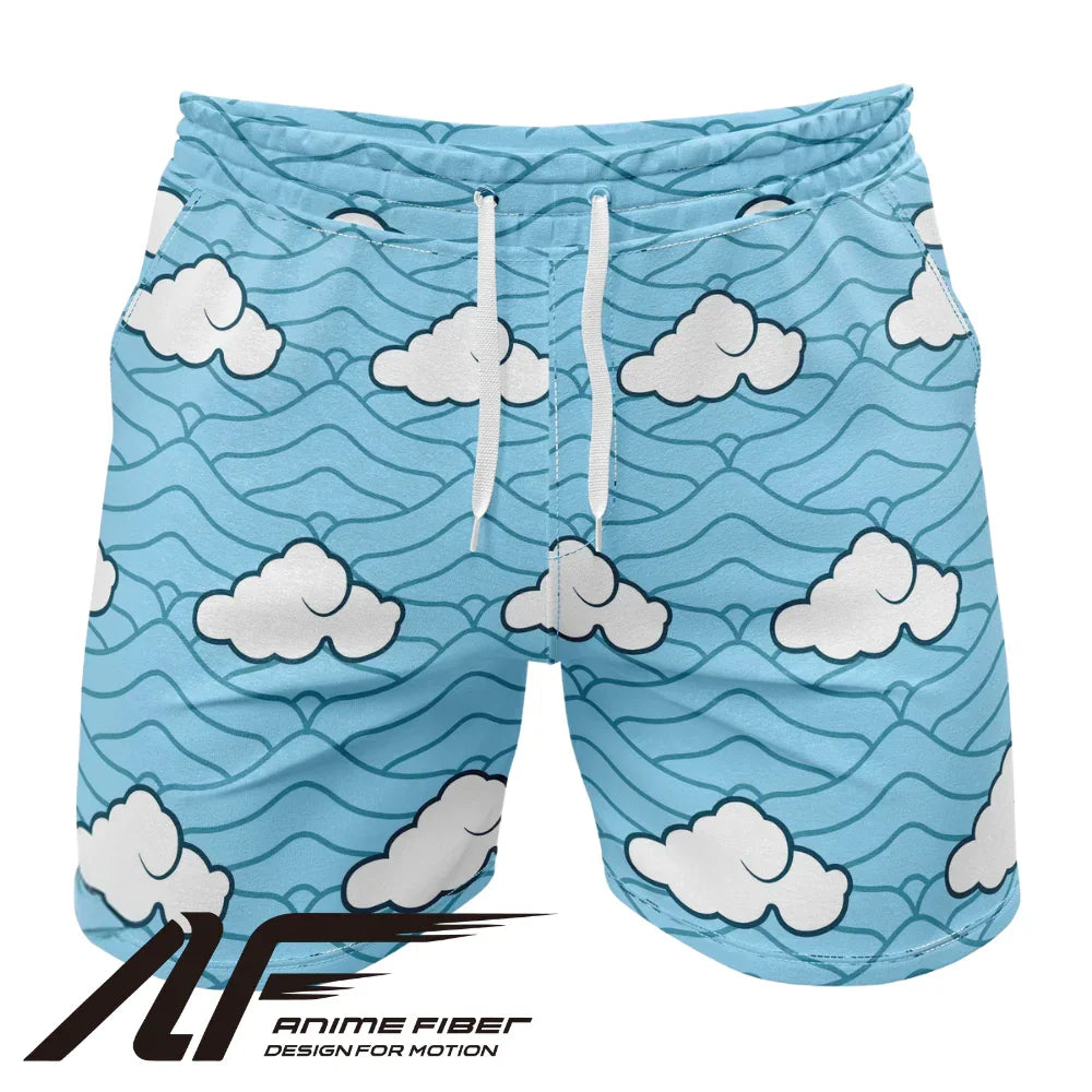 Demon Slayer Sakonji Urokodaki V2 Gym Shorts