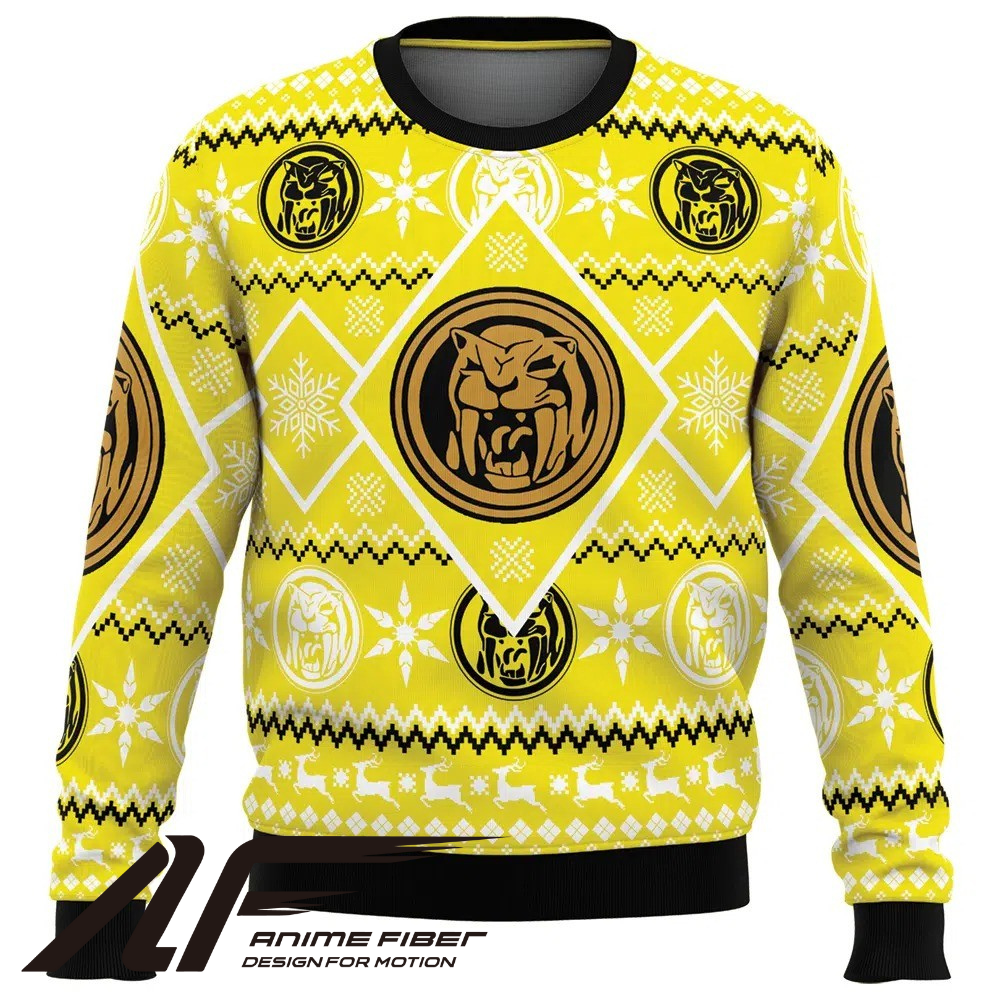 Power Rangers Yellow Ranger Christmas Sweatshirt