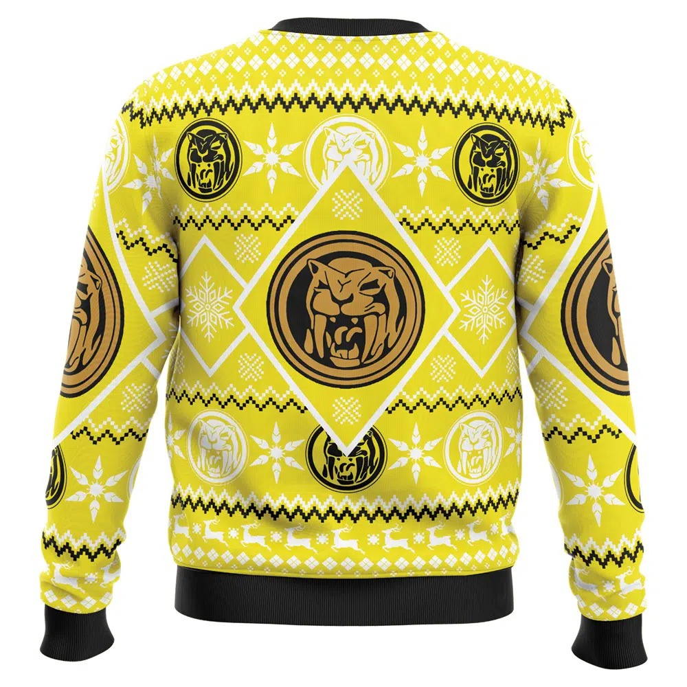 Power Rangers Yellow Ranger Christmas Sweatshirt