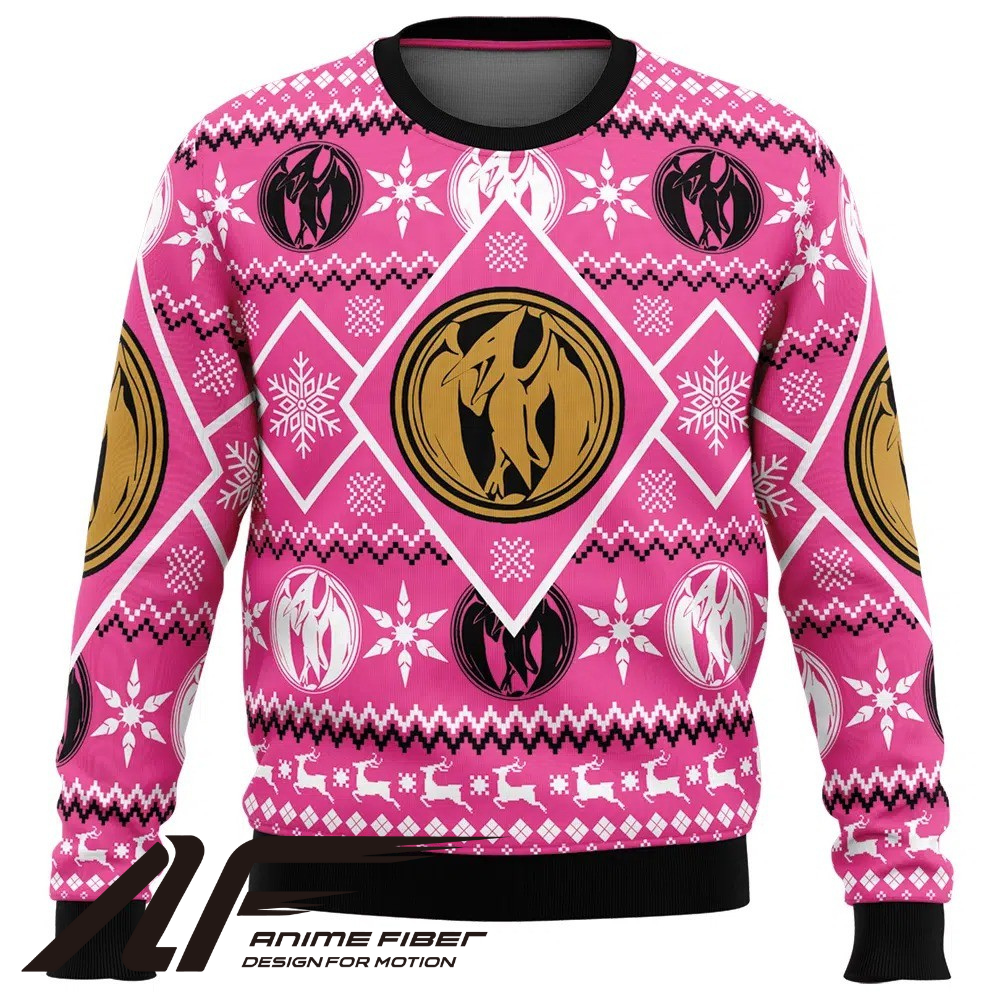 Power Rangers Pink Ranger Christmas Sweatshirt