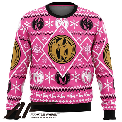 Power Rangers Pink Ranger Christmas Sweatshirt