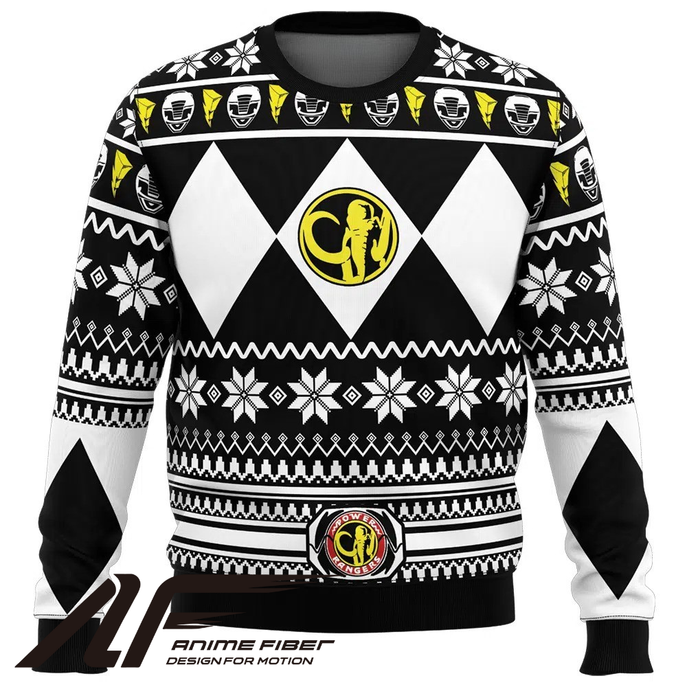 Power Rangers Black Ranger Christmas Sweatshirt