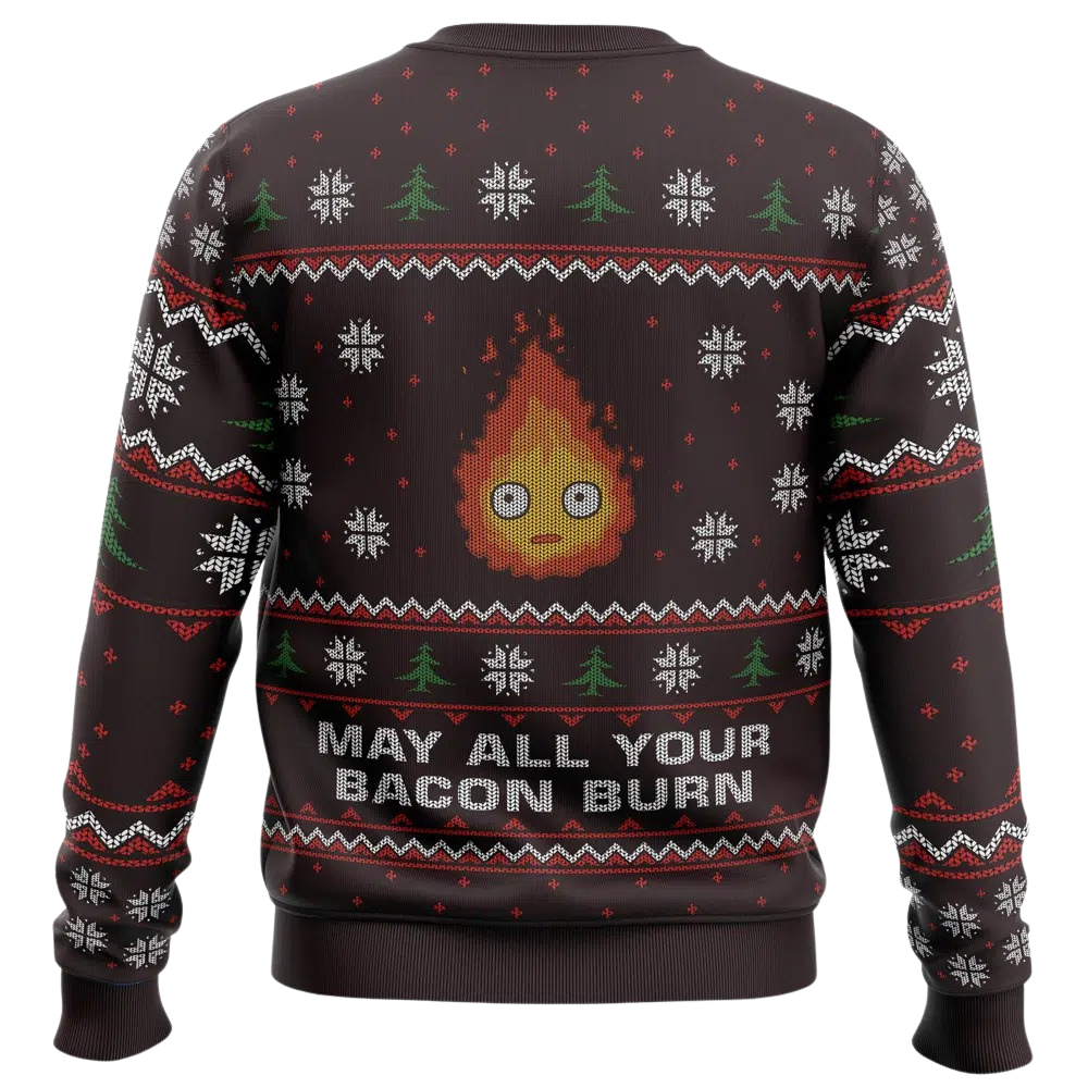 Ghibli May All Your Bacon Burn Christmas Sweatshirt