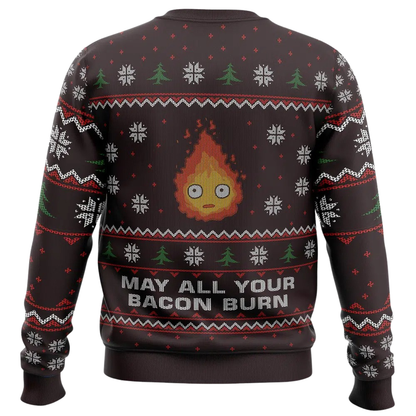 Ghibli May All Your Bacon Burn Christmas Sweatshirt