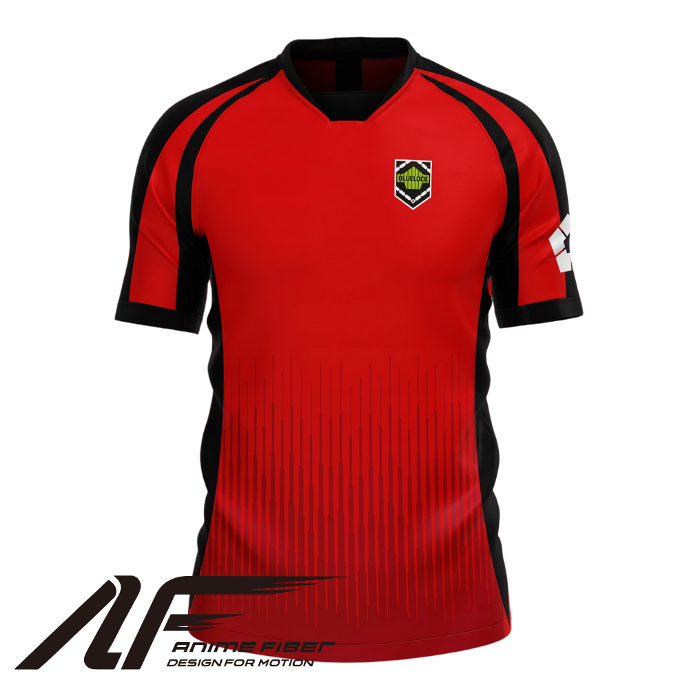 Red Team Soccer Jersey | Blue Lock Anime Jersey