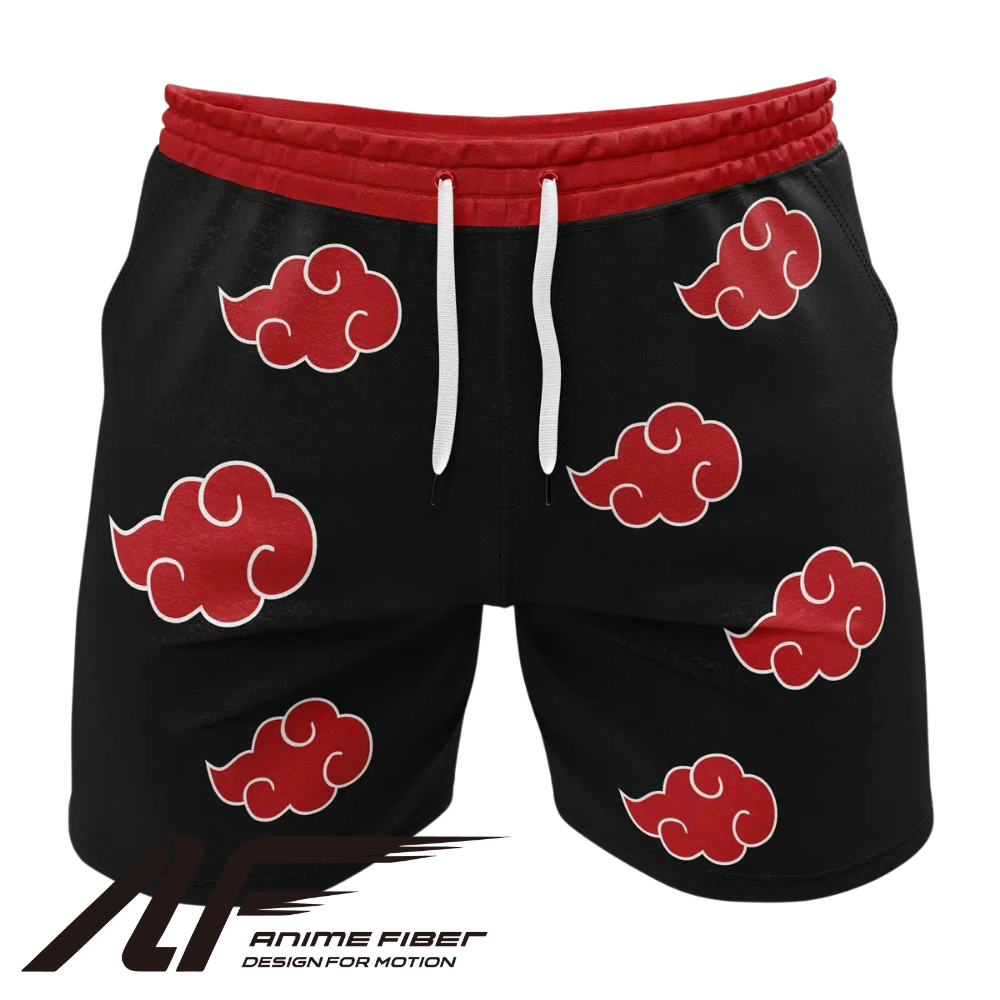 Naruto Shippuden Akatsuki Gym Shorts
