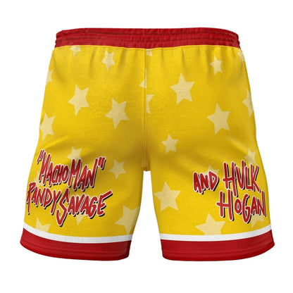 Mega Powers Macho Man and Hulk Hogan Gym Shorts