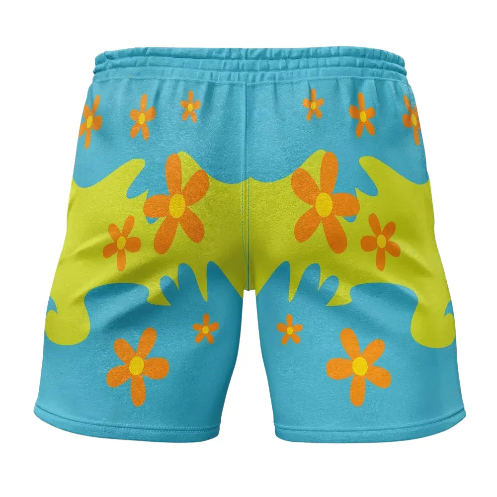 Scooby-Doo Mystery Machine Pattern Gym Shorts