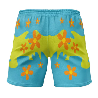 Scooby-Doo Mystery Machine Pattern Gym Shorts